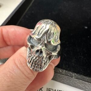 Skull Ring .925 Sterling Silver